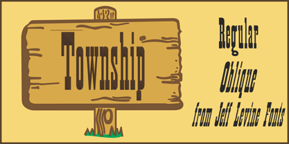 Township JNL Font Poster 1