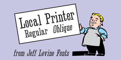 Local Printer JNL Font Poster 1