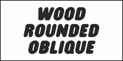 Wood Rounded JNL Font Poster 4