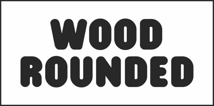 Wood Rounded JNL Font Poster 2