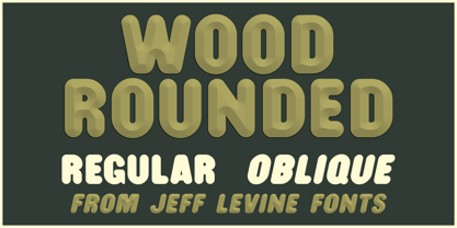 Wood Rounded JNL Font Poster 1