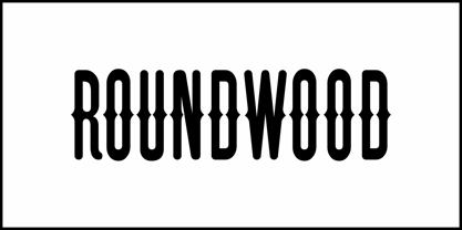 Roundwood JNL Font Poster 2