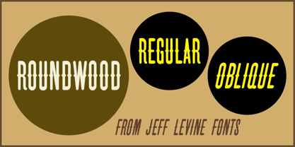 Roundwood JNL Font Poster 1