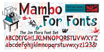 P22 Flora Mambo Font Poster 1
