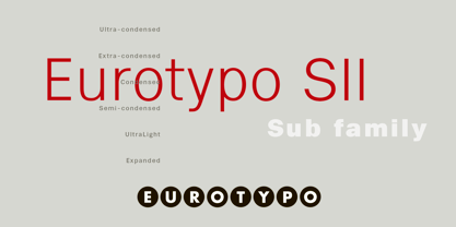 Eurotypo SII Font Poster 1