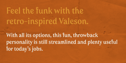 Valeson Font Poster 3