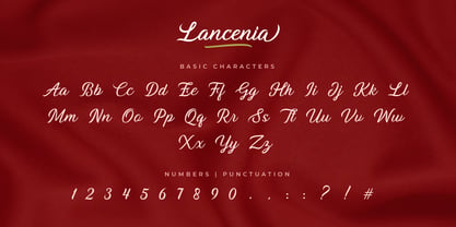 Lancenia Font Poster 7