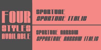 Sportune Font Poster 2