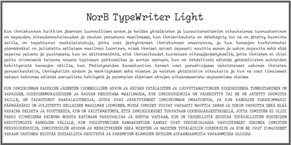 NorB TypeWriter Fuente Póster 1