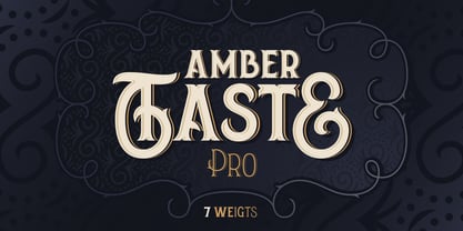 Amber Taste Pro Font Poster 1