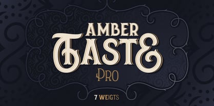 Amber Taste Pro Fuente Póster 1