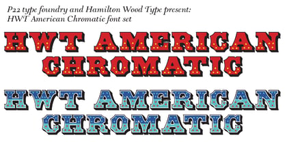 HWT American Chromatic Font Poster 5
