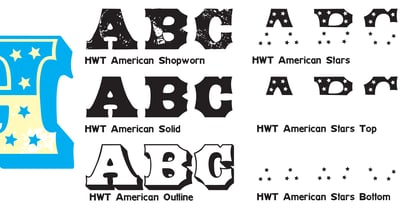 HWT American Chromatic Font Poster 4