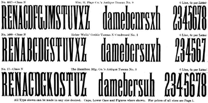 HWT Antique Tuscan 9 Font Poster 4