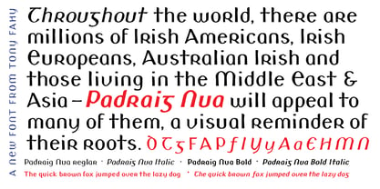 Padraig Nua Font Poster 7