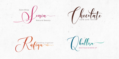 White Dove Script Font Poster 5