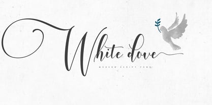 White Dove Script Font Poster 1