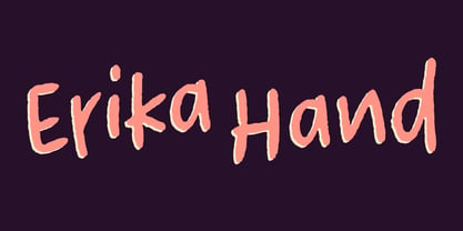 Erika Hand Font Poster 1