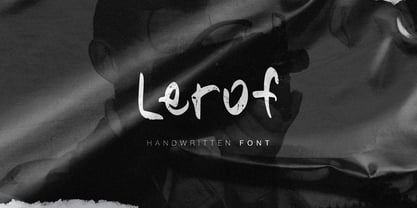 Lerof Font Poster 1