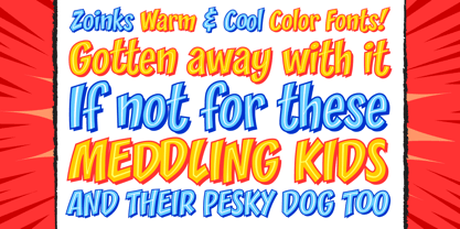 Zoinks Font Poster 3