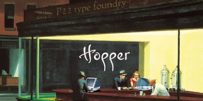 P22 Hopper Font Poster 2