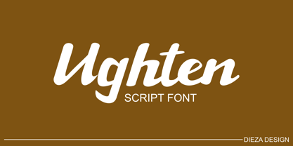 Ughten Font Poster 1