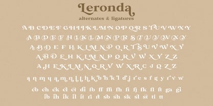 Leronda Font Poster 12