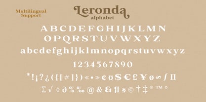 Leronda Font Poster 11