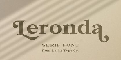 Leronda Font Poster 1