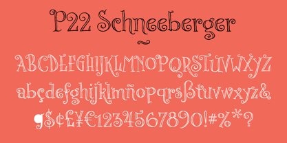 P22 Schneeberger Font Poster 3
