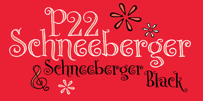 P22 Schneeberger Font Poster 1