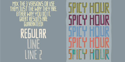 Spicy Hour Font Poster 4