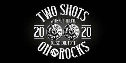 Two Shots Font Poster 4