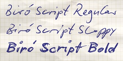 Biro Script Plus Font Poster 2