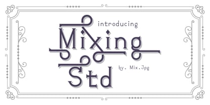 Mixink Std Font Poster 1