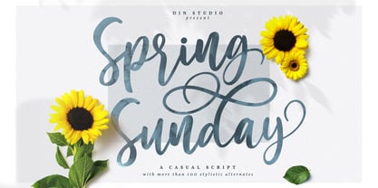 Spring Sunday Font Poster 1