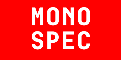 Mono Spec Font Poster 12