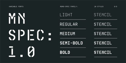 Mono Spec Font Poster 10