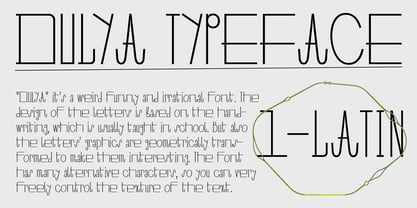 Dulya Font Poster 2