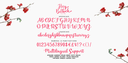 Hey Beibeh Font Poster 10