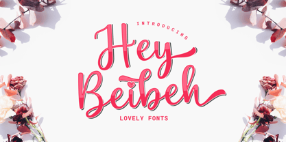 Hey Beibeh Font Poster 1