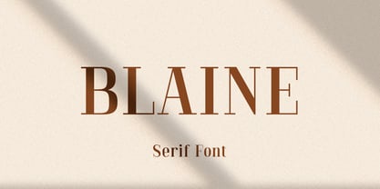 Blaine Font Poster 1