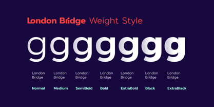 London Bridge Font Poster 10