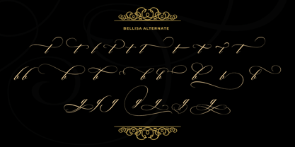Bellisa Script Font Poster 13