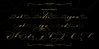 Bellisa Script Font Poster 12