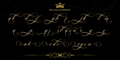Bellisa Script Font Poster 11