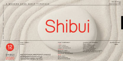 Shibui Font Poster 1