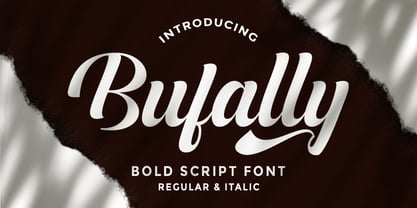 Bufally Script Font Poster 1