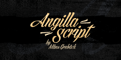 Angilla Script Font Poster 1