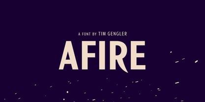 Afire Font Poster 1